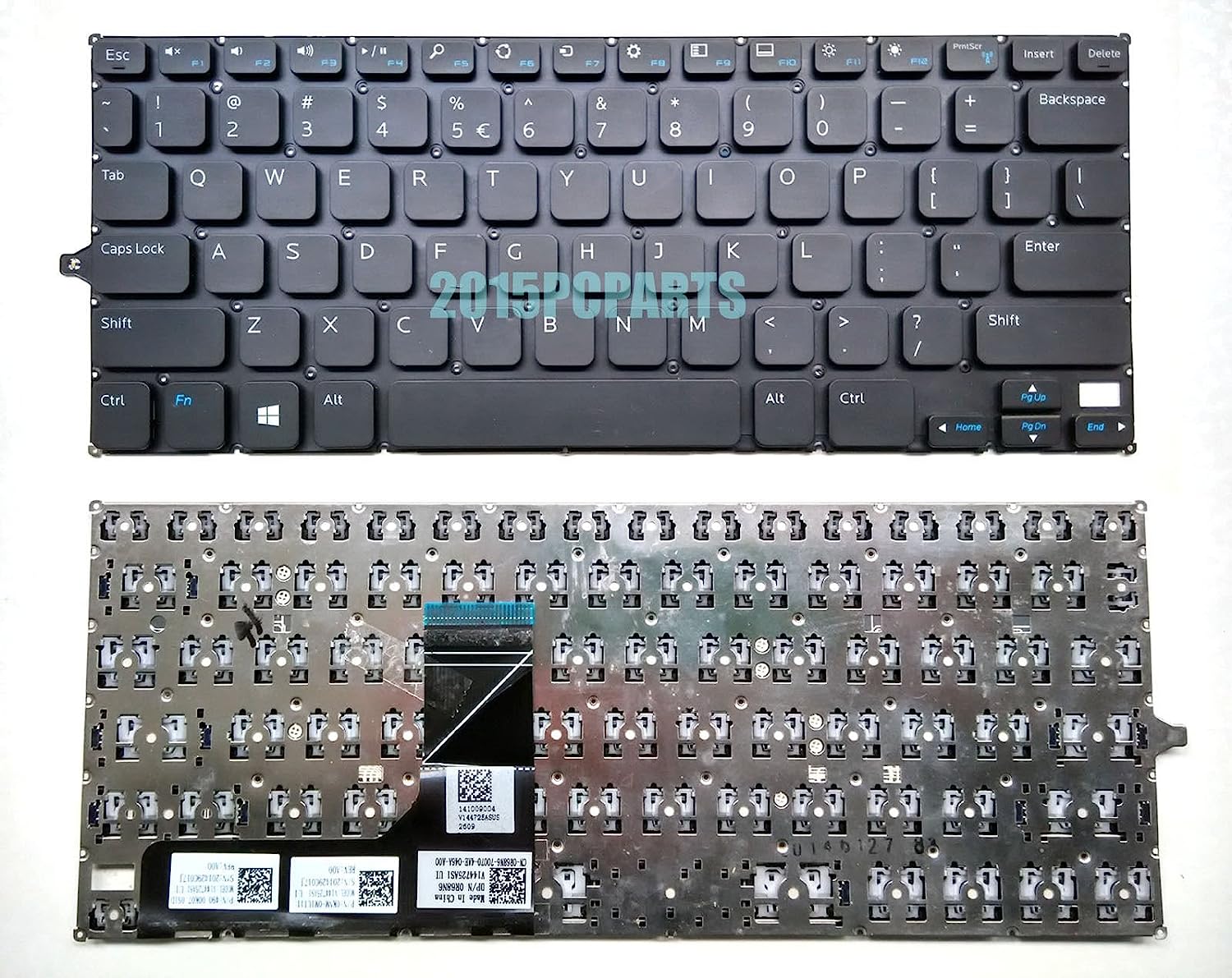 WISTAR Laptop Keyboard Compatible for Dell Inspiron 11 3147 3148 P/N V144725AS1 0R68N6 Series